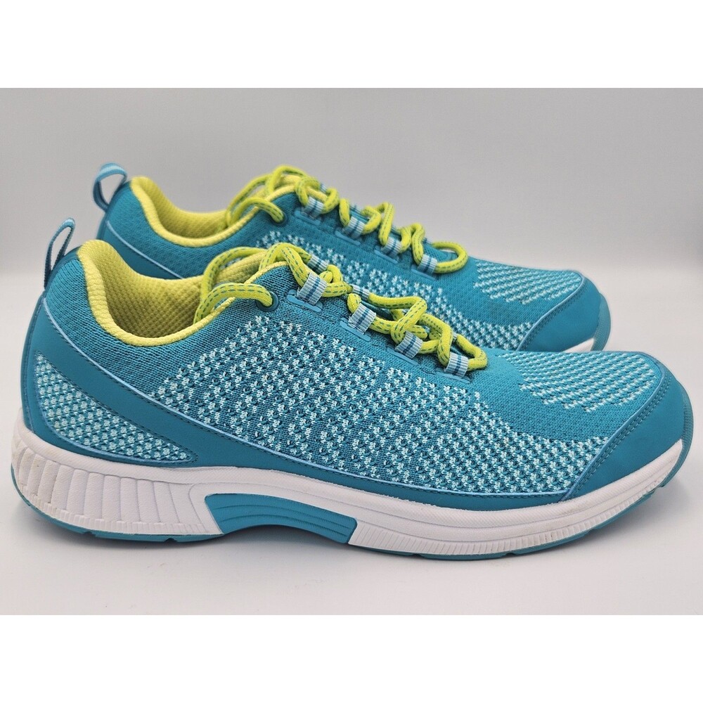 Orthofeet Biofit 986 Lace Up Walking Ortho Shoe Turquoise Blue Womens Size 11 D